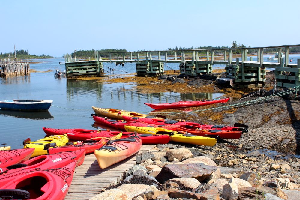 Pleasant Paddling located in Blue Rocks offers several different kayaking tours to the 50 plus islands in the Blue Rocks area.