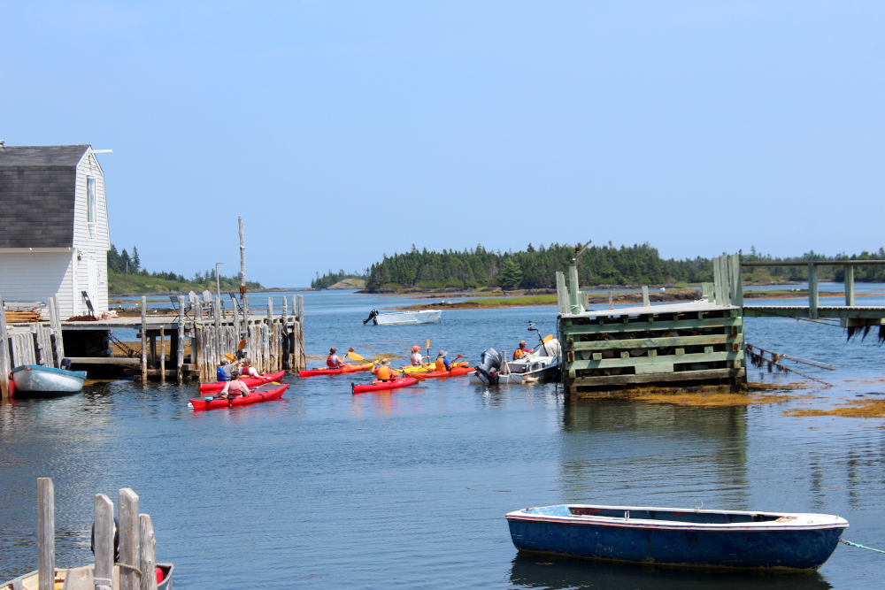 Blue Rocks is one of best destinations for kayaking in Nova Scotia.  The 50+ islands the area offer a maze of routes for exploring the waters.