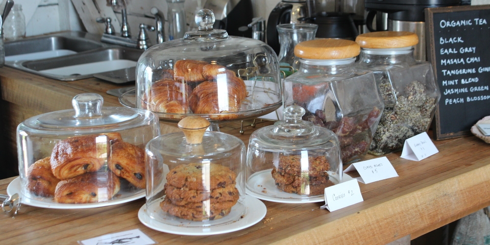 The Point General Store is an awesome spot.  Have a snack and a coffee or tea.
