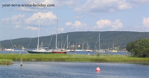 Baddeck sits on the shores of the Bras d'Or Lake and is a haven for all water sports.  A perfect spot for some vacation time in Cape Breton.