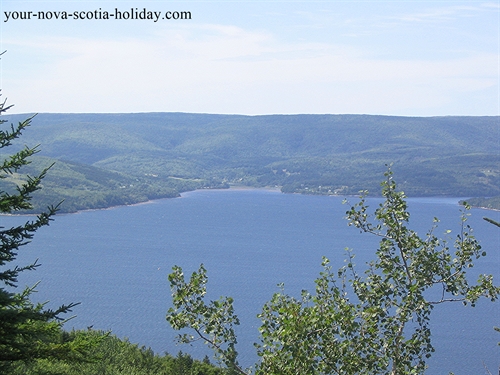 St. Ann's Bay on Cape Breton Island is gorgeous.  It is one of prettiest spots on the island.  This is a great view from a look-off on Kelly's Mountain.