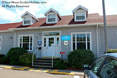 Visitor Information Centre in Port Hastings as you arrive in Cape Breton