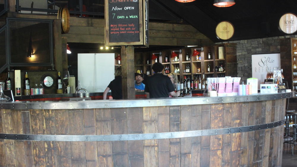 Jost Winery wine tasting bar