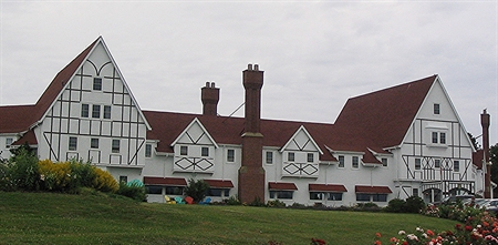 View of Keltic Lodge from Ingonish Beach
