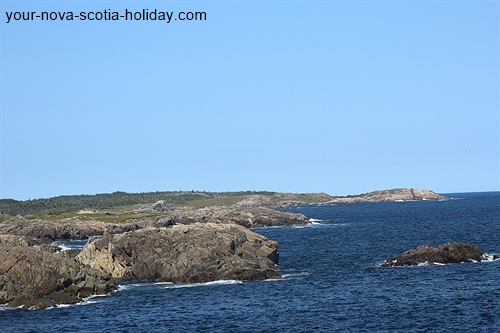 One of the many views that you'll get of the ocean and coastline on the Louisbourg Lighthouse trail.
