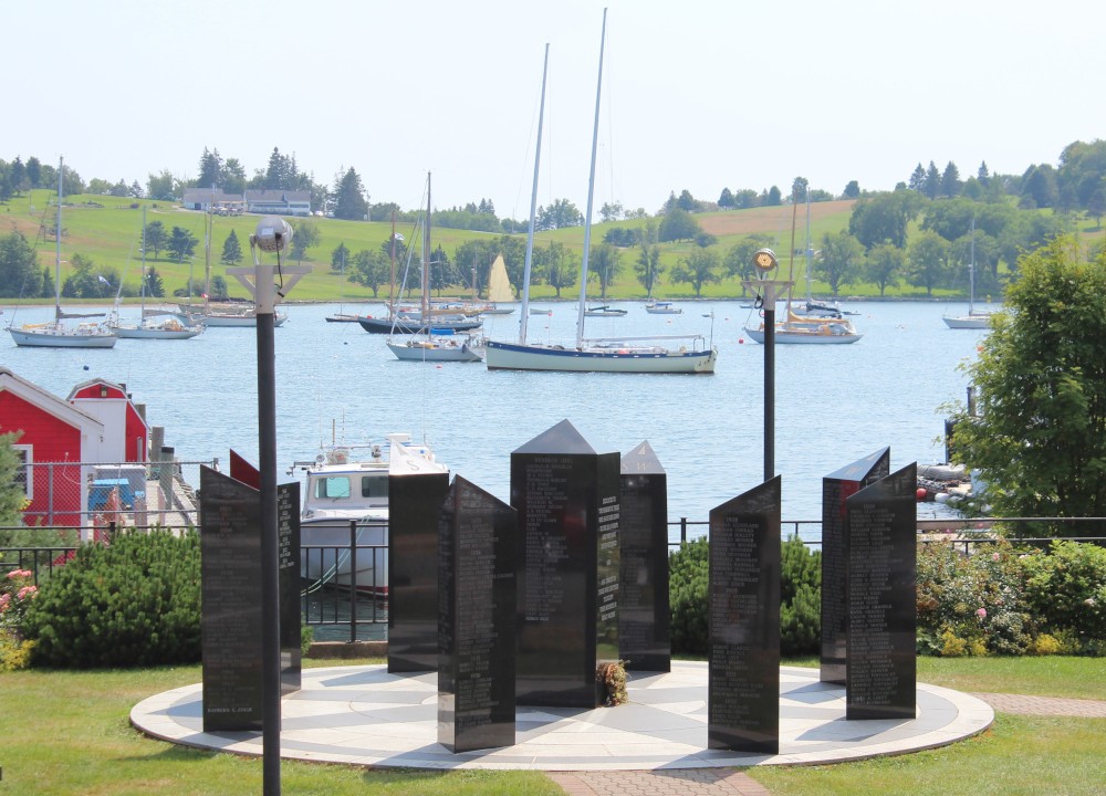 The Fishermen's Memorial located along the waterfront is a must-see during your visit to Lunenburg.  A wonderful dedication to those fishermen lost at sea.