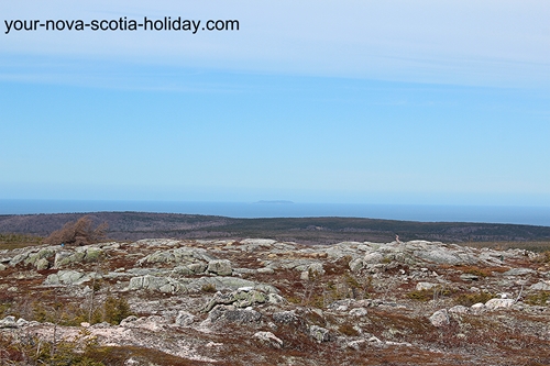 This is a great view of the highlands plateau as seen on the Mica Hill hiking trail. Cape Breton Highlands National Park.