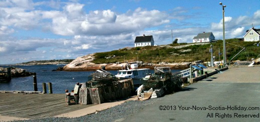 Quaint little fishing village of Peggy's Cove in Nova Scotia