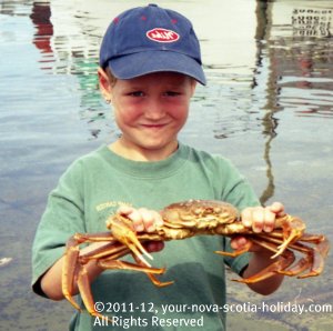 Enjoying the Louisbourg Crab Feast