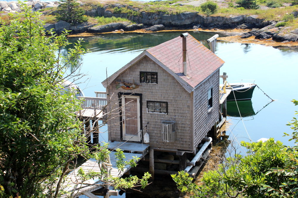 You'll see numerous fishing shacks along the coastline at Blue Rocks. There is a maze of many islands offshore which make it a paradise of being on the water.