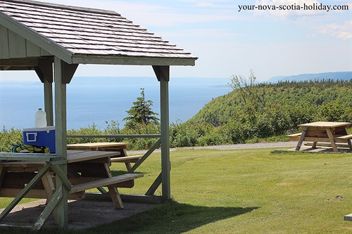 The top of Cape Smokey is the perfect place to stop for a picnic.  The ocean vistas are unbelievable.  The Cape Smokey provincial park also has a hiking trail.