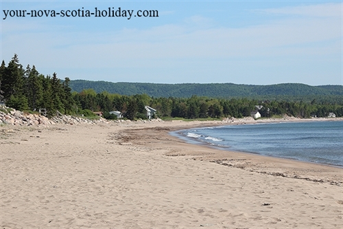 North Bay Ingonish beach is an awesome spot if you love the beach.  Overlooking the Atlantic Ocean with the Cape Breton highlands in the background it is a wonderful playground.