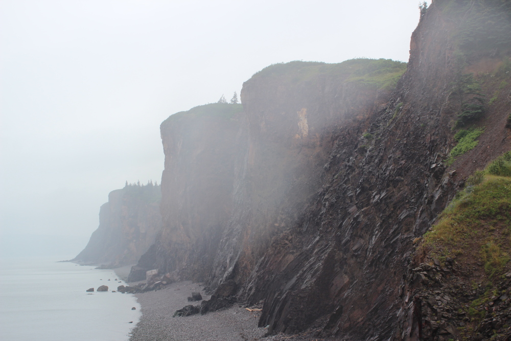 Some of the cliffs at Cape d'Or are 660 feet high.  Very impressive.