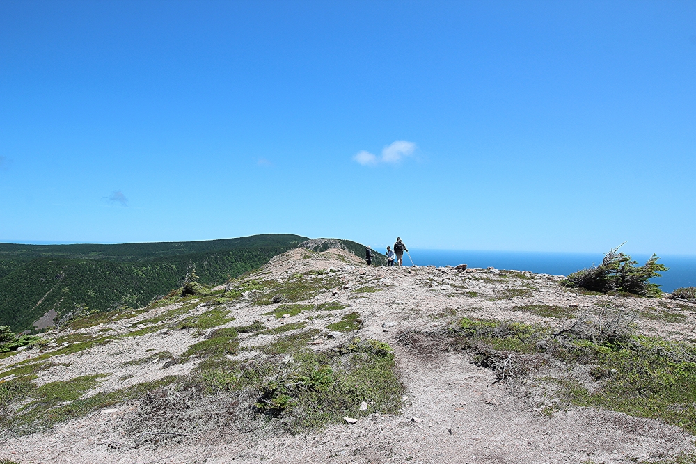 This is the top of the Kauzmann trail where there is a 1000 foot drop on both sides.