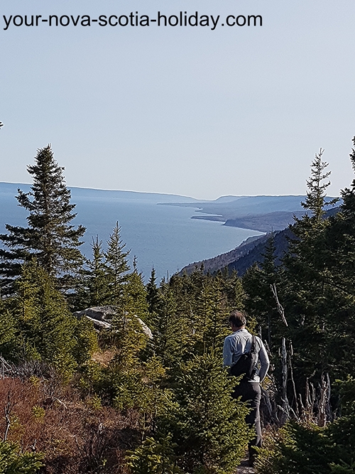 This is one of views of the ocean and the coastline that you'll see on the Cape Smokey trail.