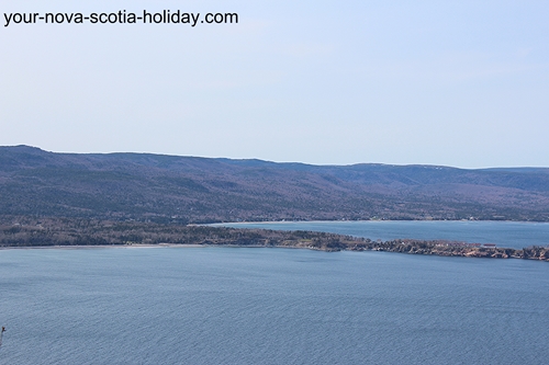 This is part of the view once you arrive at Stanley Point on the Cape Smokey trail. Cape Breton Highlands & the beginning of Middle Head.