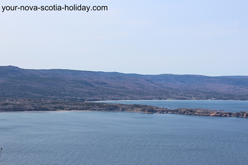 This is part of the view once you arrive at Stanley Point on the Cape Smokey trail. Cape Breton Highlands & the beginning of Middle Head.
