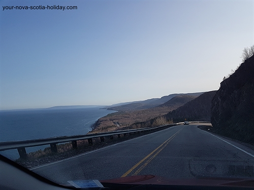 I snapped this picture as I started to drive down Cape Smokey Mountain after hiking the Cape Smokey trail.  The coastline is gorgeous.