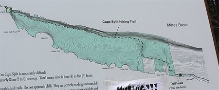 Cape Split Trail Map Cape Split Is One Of The Best Hiking Trails In Nova Scotia!
