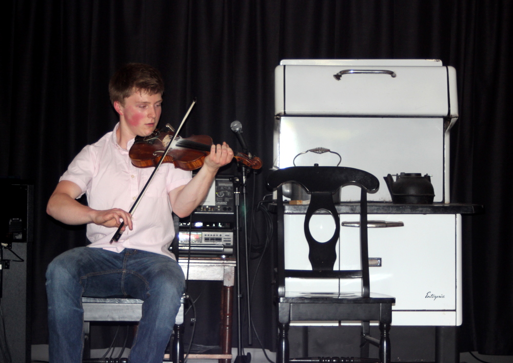 Fiddler Douglas Cameron performs at the Celtic Music Interpretive Centre.