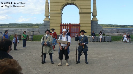 A thief is arrested at the Fortress of Louisbourg