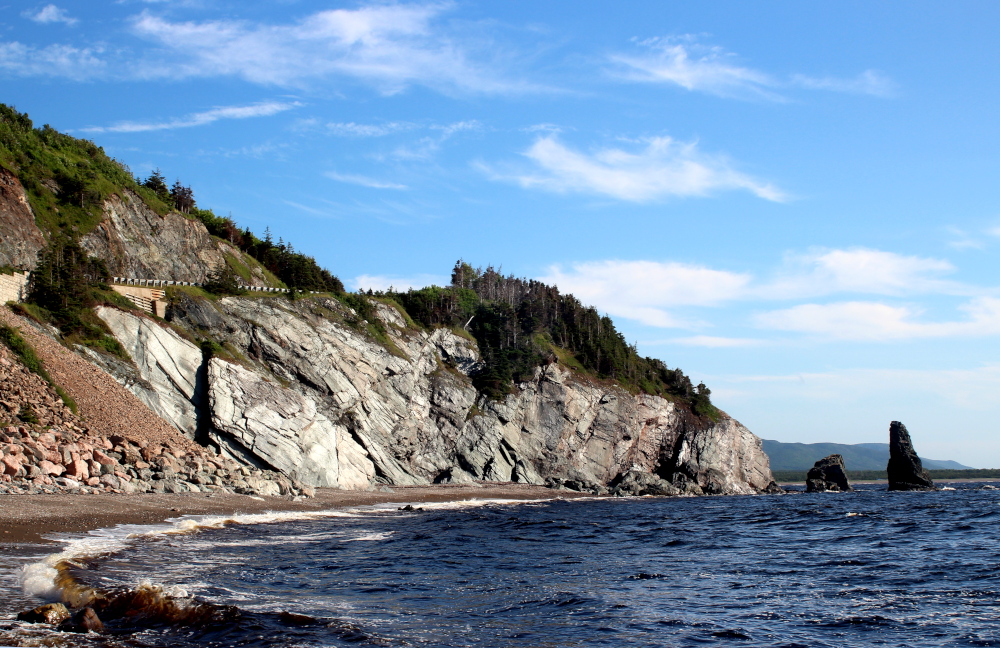 Pillar Rock on the Cabot Trail in the Cape Breton Highlands