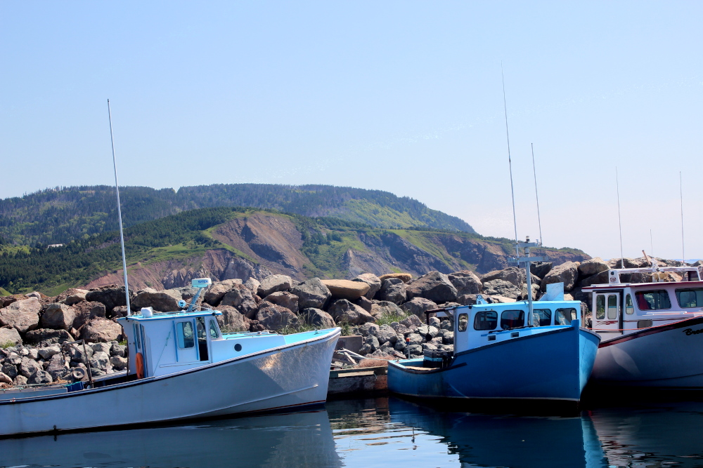 Fishing boats in Mabou along the Ceilidh Trail, Cape Breton, Nova Scotia