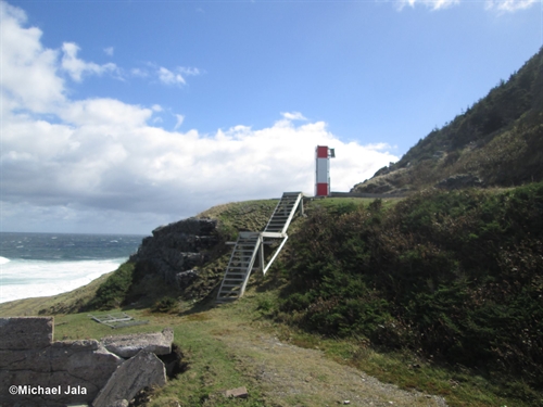 The current 1981 lighthouse at Money Point.  The old one that stood here for 70 years is at the Science & Technology Museum of Canada in Ottawa, Ontario.