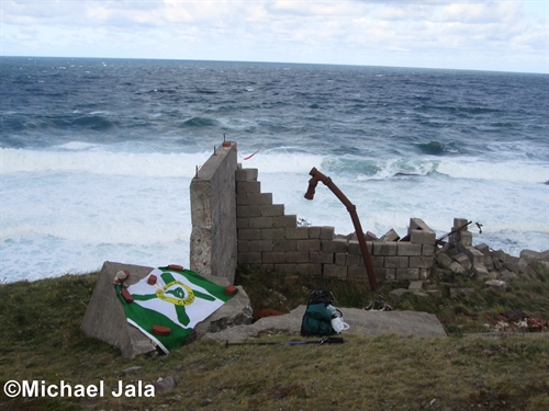 The ruins of various buildings still exist at Money Point.  They become very useful when protection is needed from the elements for lunch.