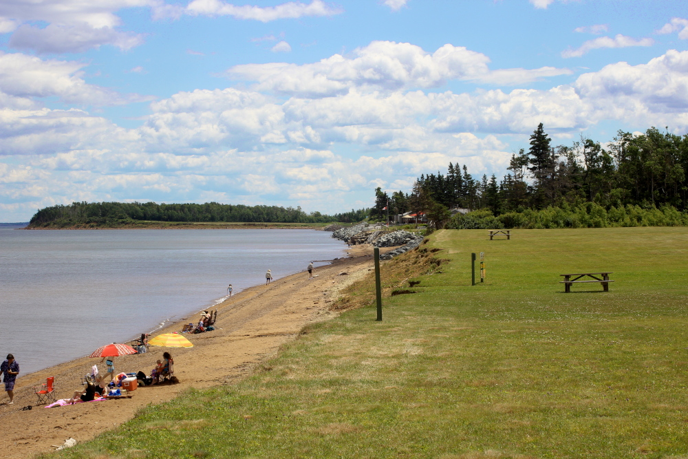 Great view of the beach & field at Northport