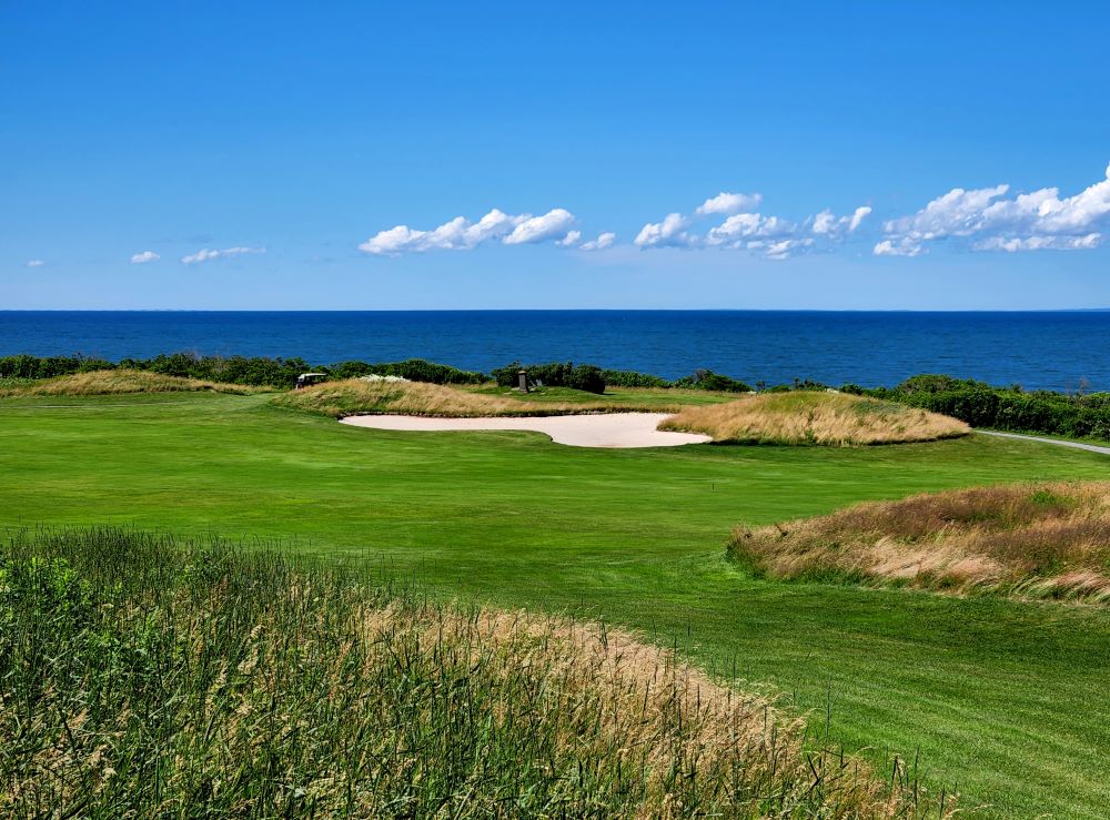 Gorgeous view from the Northumberland Links golf course