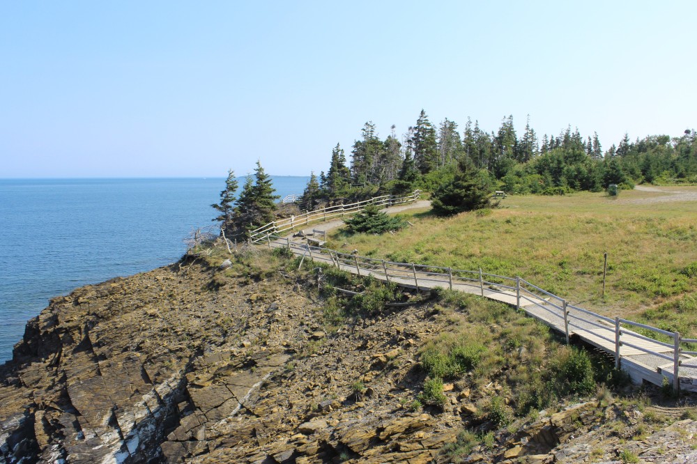 The Sea Caves trail is high above the cliffs along the Atlantic Ocean.  This is a great place for an adventure.  You can get close to the sea caves and the ocean.
