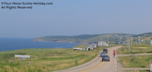 Cycling the Cabot Trail near Cheticamp