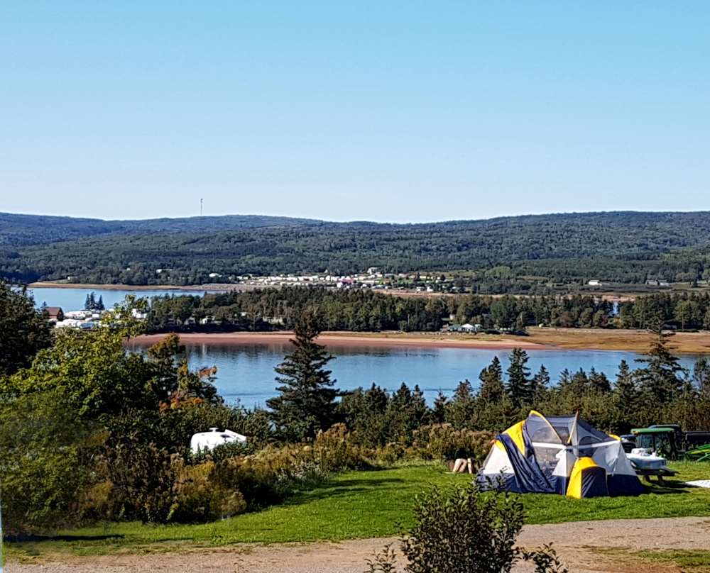 A view from the Five Islands Provincial campground looking toward the estuary.